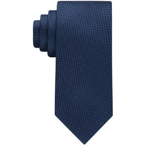 Calvin Klein Men Micro-Diamond Tie Navy